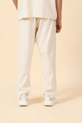 BAGGY FIT TEXTURED EASY PANTS