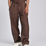 TEXTURED BAGGY FIT EASY PANTS