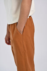 TEXTURED BAGGY FIT EASY PANTS