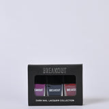 DARK NAIL LACQUER COLLECTION (PACK OF 3)