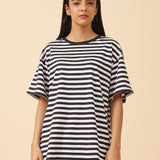 OVERSIZED STRIPED TEE