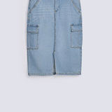 CARGO DENIM SKIRT