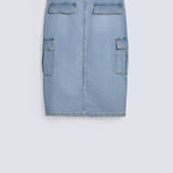 CARGO DENIM SKIRT