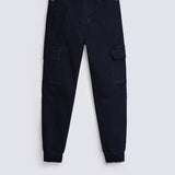 FLEECED CARGO DENIM