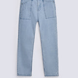 STRAIGHT FIT JEANS WITH POCKET DETAIL