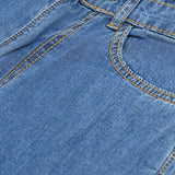 FLARED JEANS WITH SNAP BUTTON DETAIL