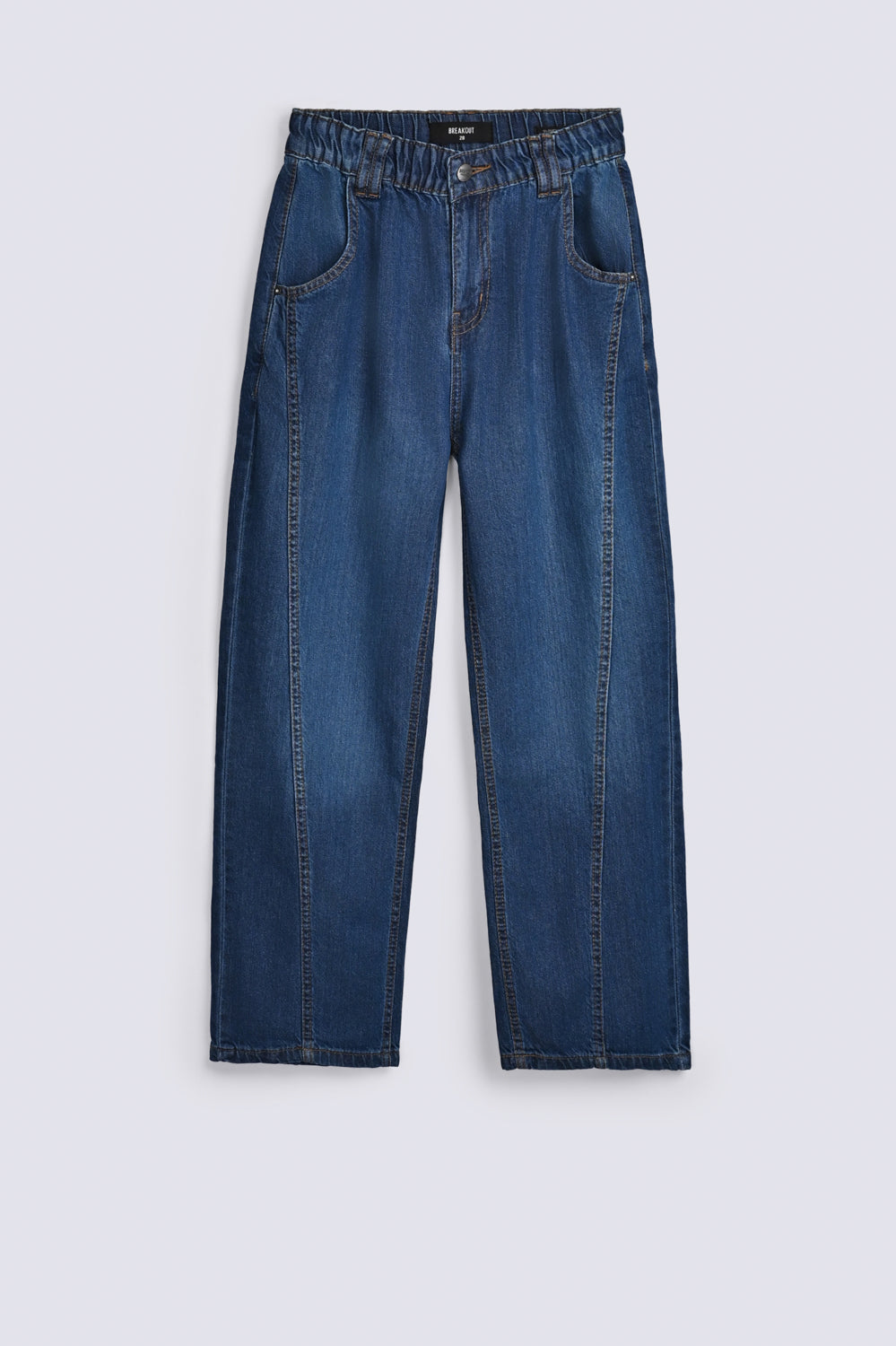 SLOUCHY DENIM WITH CUTLINE DETAIL