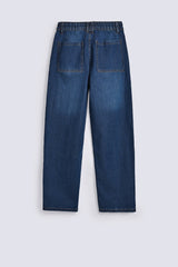 SLOUCHY DENIM WITH CUTLINE DETAIL