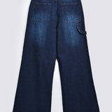 WIDE LEG DENIM WITH WAIST BELT