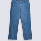 DENIM WITH FRONT SLITS DETAIL