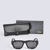 RIVET SQUARE SUNGLASSES