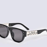 RIVET SQUARE SUNGLASSES