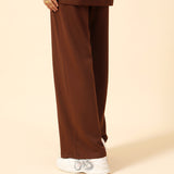 BASIC WIDE LEG TROUSERS