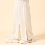 WIDE LEG TEXTURED TROUSER