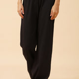 RIBBED FLARED TROUSERS