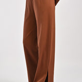 SOFT KNIT WIDE LEG TROUSERS