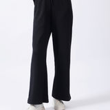 TEXTURED WIDE LEG TROUSERS