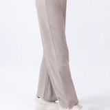 TEXTURED WIDE LEG TROUSERS