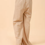 TEXTURED COTTON TROUSERS