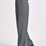 TEXTURED TROUSERS WITH SLIT