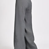 TEXTURED TROUSERS WITH SLIT