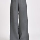 TEXTURED TROUSERS WITH SLIT