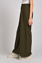 STRIPED WIDE LEG TROUSER