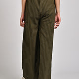 STRIPED WIDE LEG TROUSER