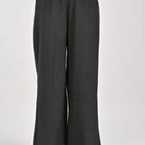 TEXTURED WIDE LEG TROUSERS