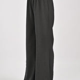 TEXTURED WIDE LEG TROUSERS