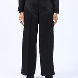 TEXTURED SATIN TROUSERS