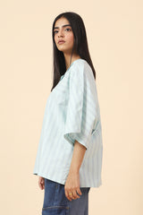 KIMONO TOP WITH POCKET DETAIL