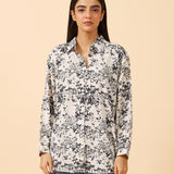 PRINTED BUTTON DOWN SHIRT