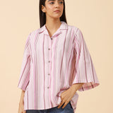 STRIPED BUTTON DOWN SHIRT