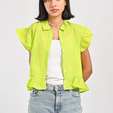 TOP WITH FRILL DETAIL