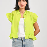 TOP WITH FRILL DETAIL