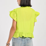 TOP WITH FRILL DETAIL