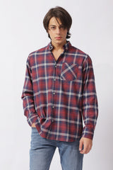 BUTTON DOWN OXFORD CHECK SHIRT