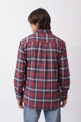 BUTTON DOWN OXFORD CHECK SHIRT