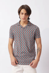 RESORT COLLAR PRINTED POLO