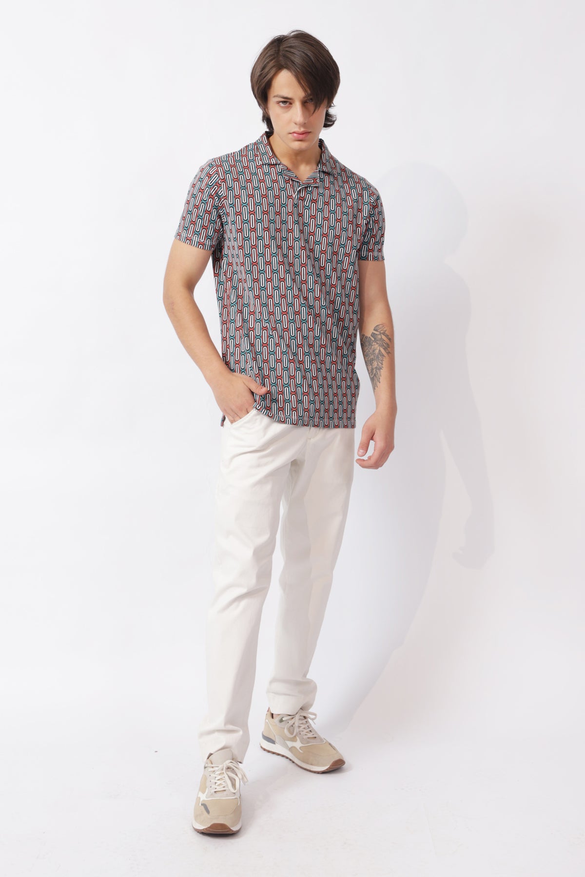 RESORT COLLAR PRINTED POLO