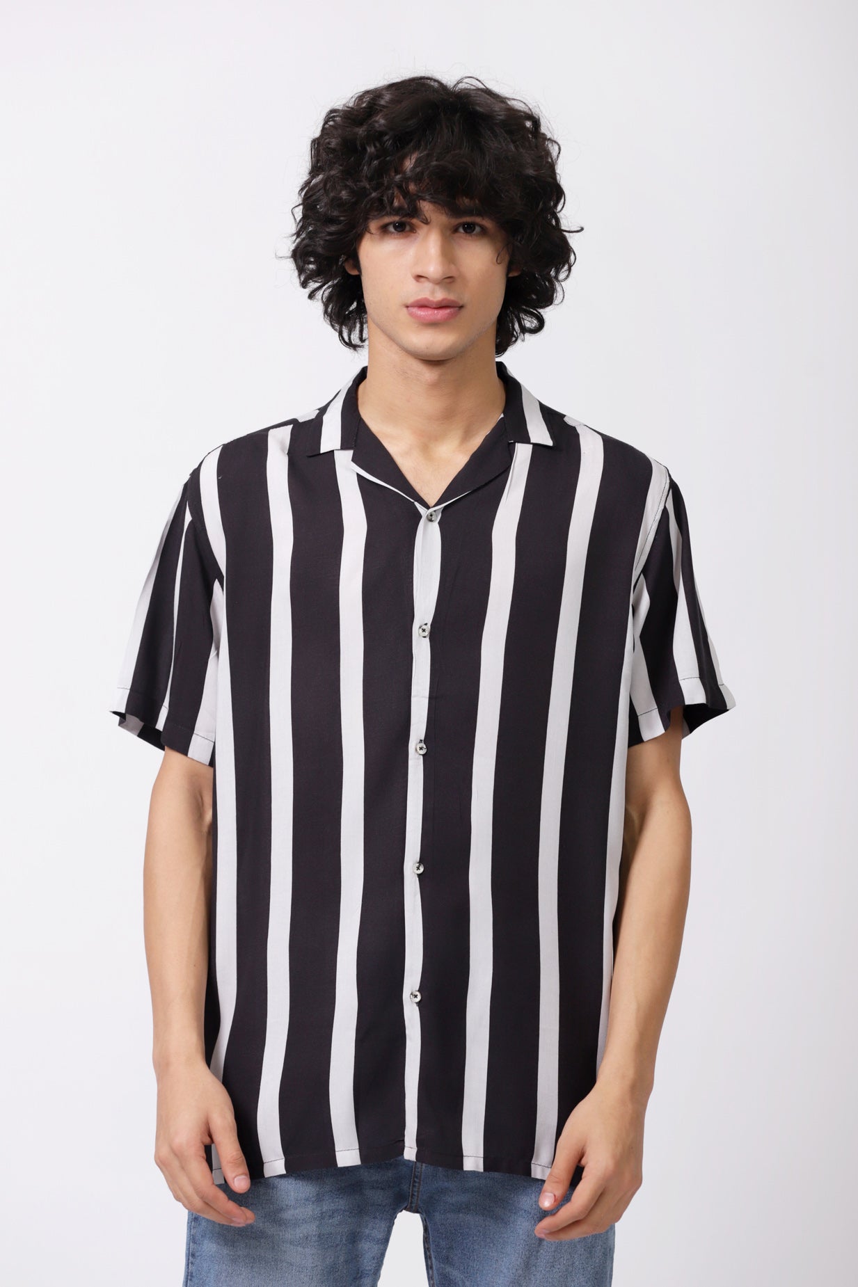 RESORT COLLAR STRIPED SHIRT – Breakout