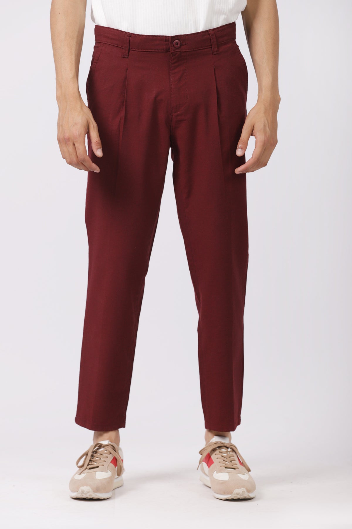 LOOSE CROPPED FIT CHINO TROUSER