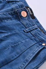 TAPERED JEANS WITH PLEAT DETAIL