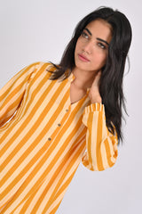 STRIPED TOP WITH SLEEVE DETAIL