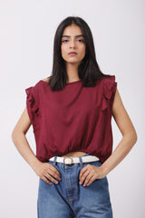 TOP WITH RUFFLE DETAIL