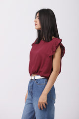 TOP WITH RUFFLE DETAIL