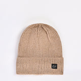 WOOL BEANIE WITH INSIDE FUR