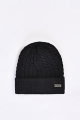 WOOL BEANIE WITH INSIDE FUR