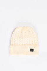 WOOL BEANIE WITH INSIDE FUR